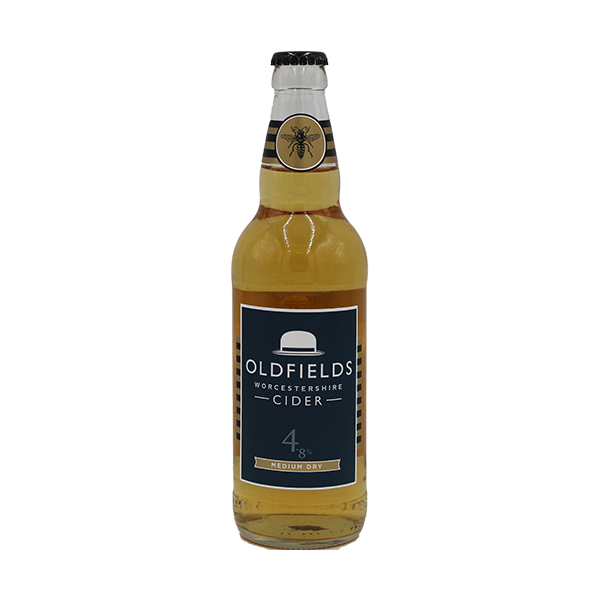 Oldfields Medium Dry Cider 500ml - Tuffins Supermarket Hobsons Brewery Cider
