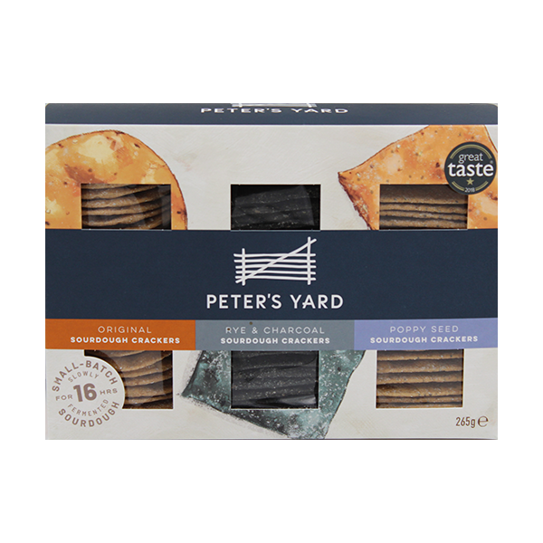 Peter's Yard Sourdough Cracker Selection Box 265g - Tuffins Supermarket Peter's Yard Crackers