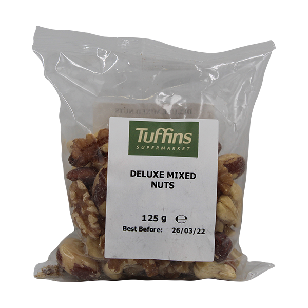 Tuffins Deluxe Mixed Nuts 125g - Tuffins Supermarket Mintons Good Food Snacks