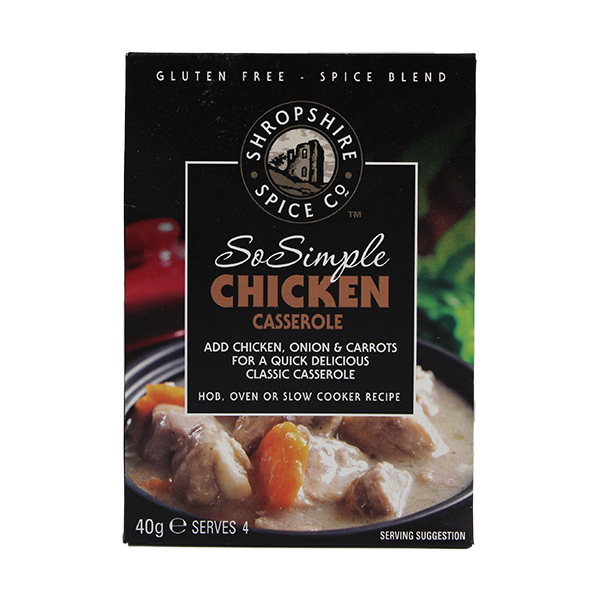Shropshire Spice Company So Simple Chicken Casserole Spice Blend 40g - Tuffins Supermarket Shropshire Spice Company Cooking & Baking Ingredients