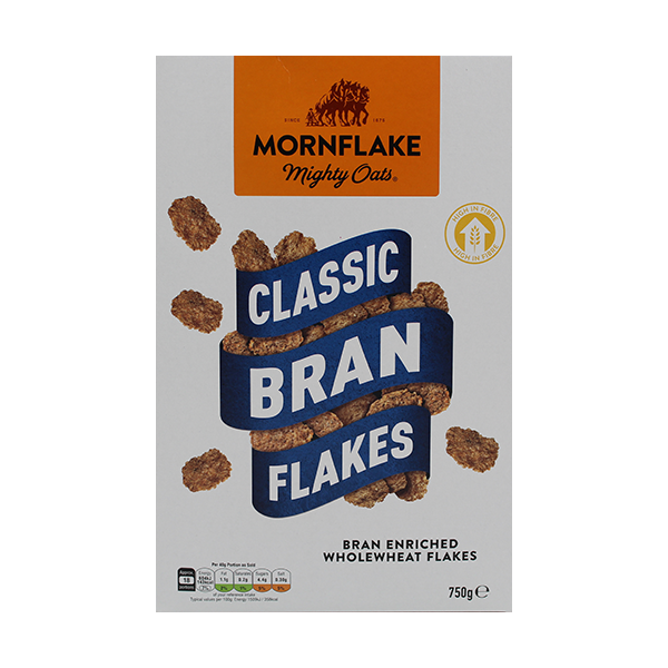 Mornflake Classic Bran Flakes 750g - Tuffins Supermarket Mornflake Cereal