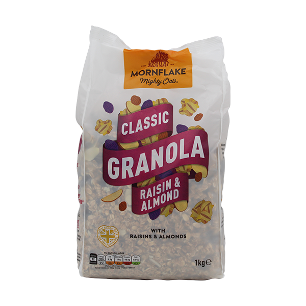Mornflake Classic Granola Raisin & Almond 1kg - Tuffins Supermarket Mornflake Cereal