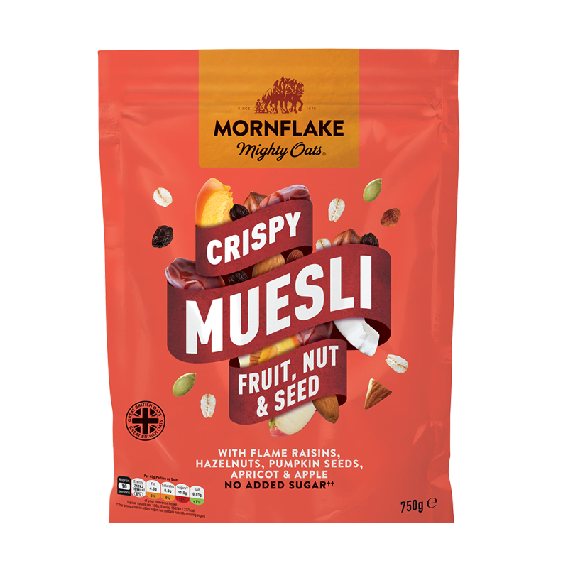 Mornflake Crispy Muesli Fruit Nut & Seed 750g - Tuffins Supermarket Mornflake Cereal