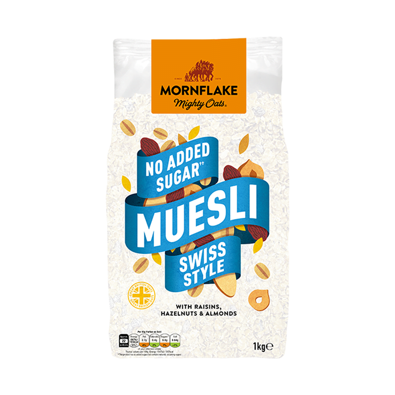 Mornflake No Added Sugar Swiss Style Muesli 1kg - Tuffins Supermarket Mornflake Cereal