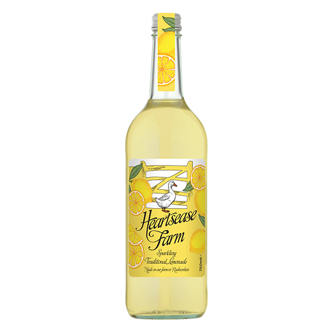 Heartsease Farm Sparkling Traditional Lemonade 75cl - Tuffins Supermarket Radnor Water Juice