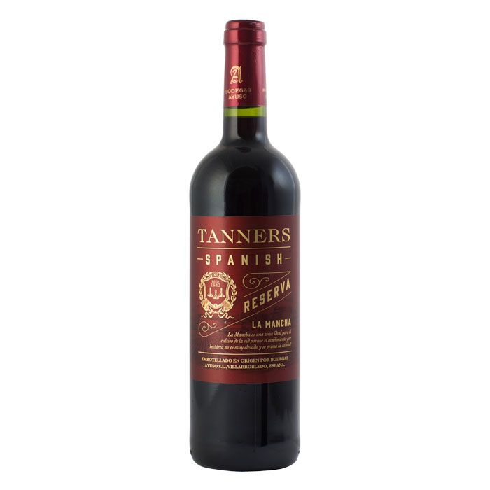 Tanners Spanish Reserva La Mancha 75cl - Tuffins Supermarket Tanners Wine